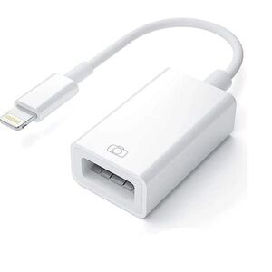 USB Camera Adapter USB 3.0 OTG Cable Adapter Compatible with iPhone/iPad & more